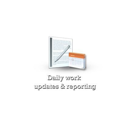 Daily work updates & reporting