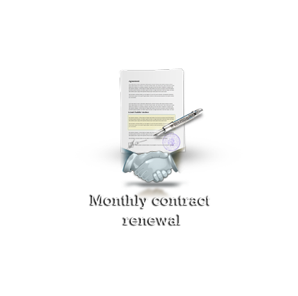 Monthly contract renewal